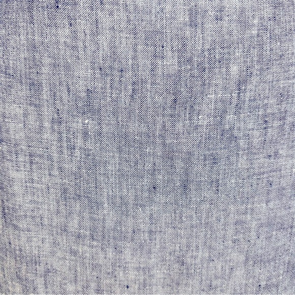 TAHARI 2X Linen Short Sleeve Dress Split Neck Pop Over - Picture 10 of 10